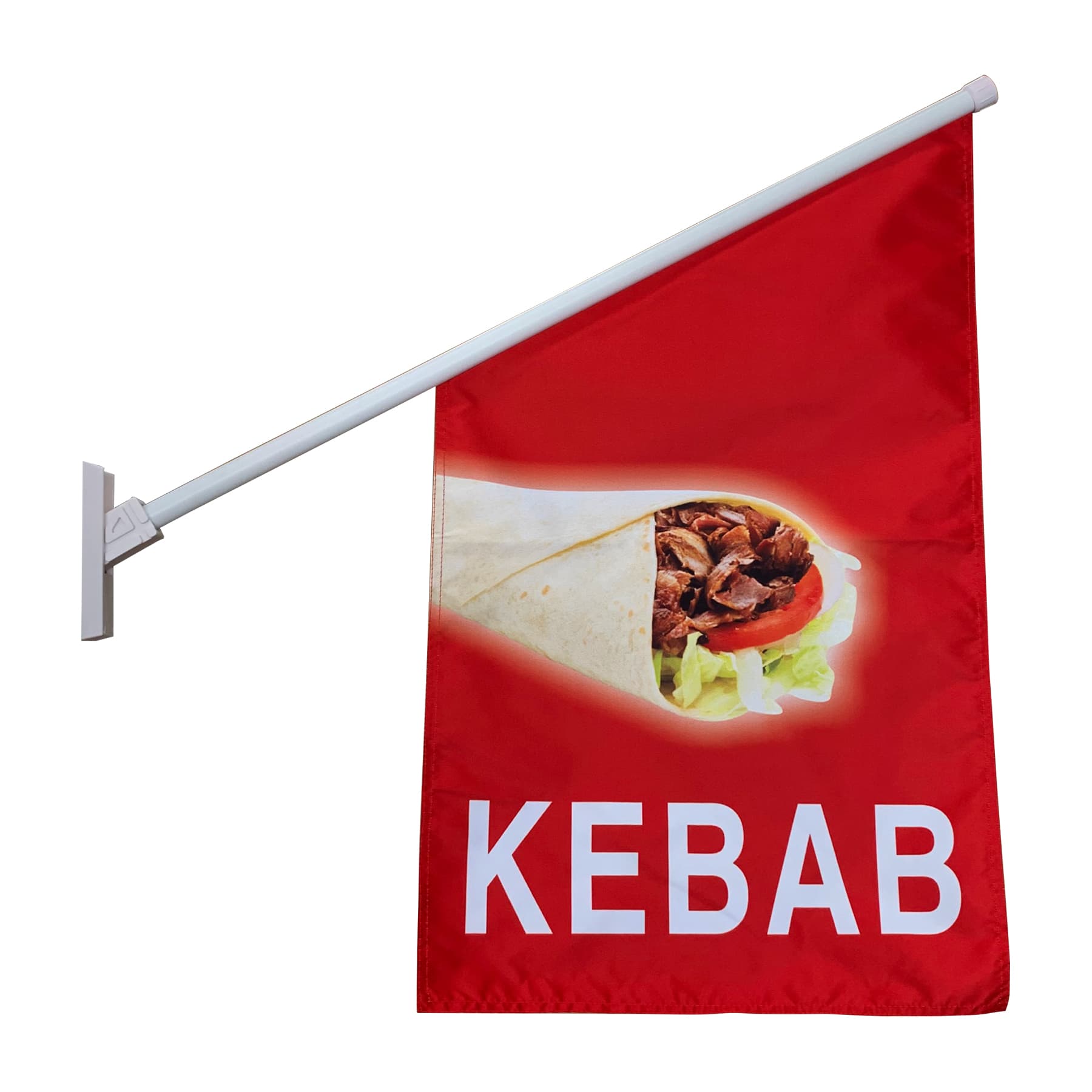 Wall Mounted Kebab Sign Flags